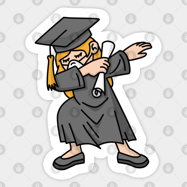 2020 DAB DABBING graduation quarantine girl senior Sticker by LaundryFactory